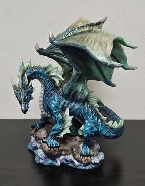 Summit Collection Ebros Blue Hyperion Water Behemoth Dragon Figurine